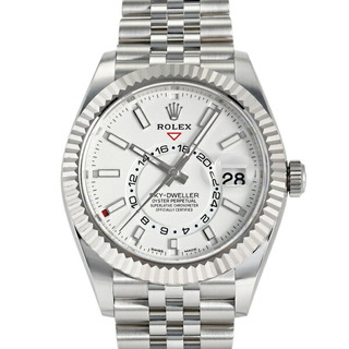 ロレックス(ROLEX)のロレックス ROLEX スカイドゥエラー 326934 ホワイト文字盤 新古品 腕時計 メンズ(腕時計(アナログ))