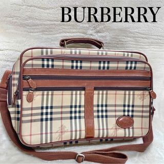 バーバリー(BURBERRY)の希少 BURBERRY PVC 2way メッセンジャーバッグ ビジネスバッグ(ビジネスバッグ)