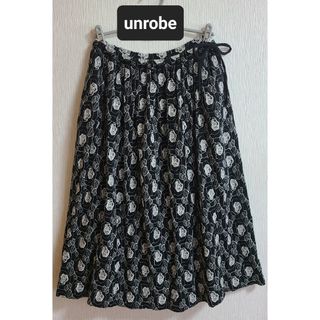 《unrobe ・アンローブ》総柄バラ刺繍 ロングスカート・セットアップ可！(ロングスカート)