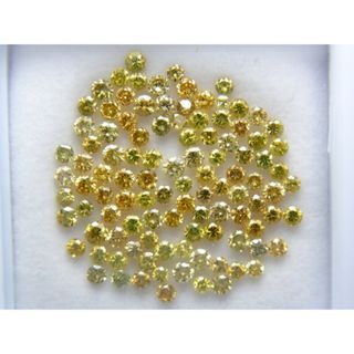 イエローカラー系　SI～Iクラス　合計１．３９ｃｔ　天然ダイヤルース(各種パーツ)