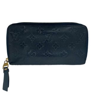 ルイヴィトン(LOUIS VUITTON)のルイヴィトン LOUIS VUITTON 長財布
 モノグラムアンプラント ジッピーヴェルティカル ラウンドファスナー M80958  ブルー(財布)