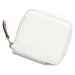 エルメス(Hermes)のエルメス コインケース アザップコンパクト ミニ シルクイン ニューホワイト/シルバー金具 エバーカラー B刻印(コインケース)