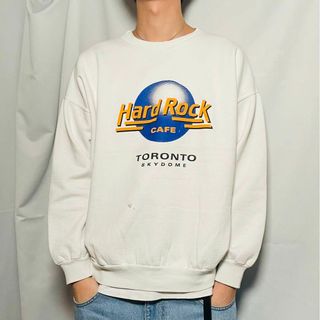 VINTAGE - 90sヴィンテージ Hard Rock Cafe Toronto スウェット 白