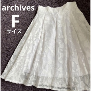 archives フリーサイズ 花柄シースルースカート