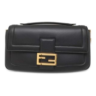 フェンディ チェーンショルダーバッグ マンマバケット レザー 8BR783 FENDI バッグ 2way 斜め掛け 黒