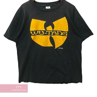 PYRAMID Wu-Tang Clan Logo Tee ピラミッド ウータン・クラン ロゴ Tシャツ 半袖カットソー ヴィンテージ加工 ロゴプリント チャコールグレー サイズXL【240507】【中古-A】【me04】(Tシャツ/カットソー(半袖/袖なし))