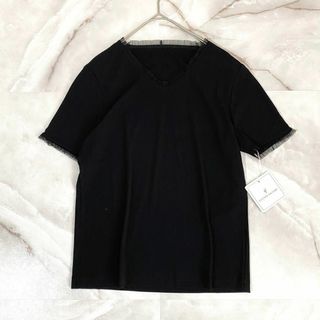 A13099 コットンファクトリー　バイオフライスチュール半袖プルオーバーQVC(Tシャツ(半袖/袖なし))