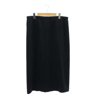レリアン(leilian)のレリアン スカート ロング タイト 大きいサイズ シルク混 15+ 黒(ロングスカート)