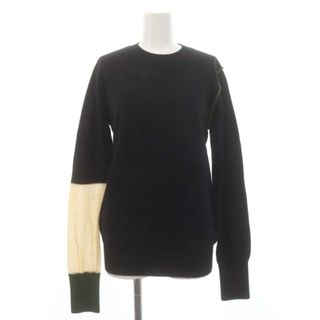 エンフォルド POINTカラーPULLOVER ニット セーター 長袖 38 黒