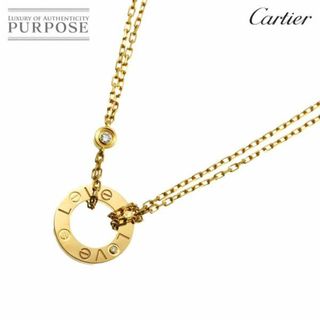 Cartier - カルティエ Cartier ラブ サークル ネックレス 41cm K18 YG イエローゴールド 750【証明書付き】VLP 90229022