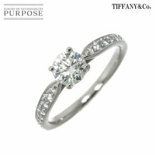 ティファニー(Tiffany & Co.)のティファニー TIFFANY&Co. ハーモニー ダイヤ 0.57ct G/VVS1/3EX 9号 リング Pt プラチナ 指輪【鑑定書付き】VLP 90229131(リング(指輪))