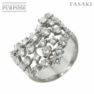 タサキ TASAKI 11号 リング ダイヤ 1.54ct K18 WG ホワイトゴールド 750 指輪 田崎真珠 VLP 90229719