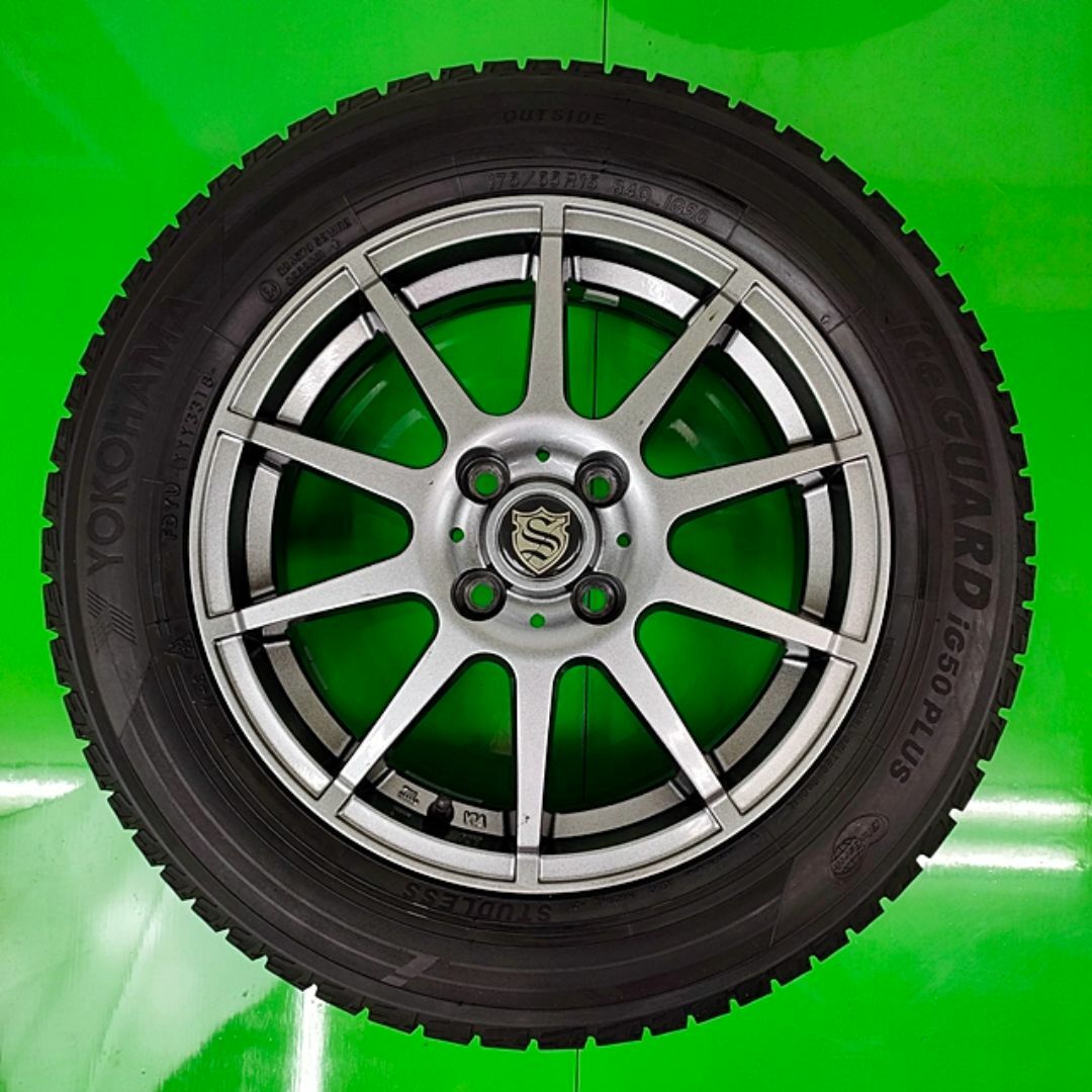 ヨコハマ(ヨコハマ)のYOKOHAMA 175/65R15 84Q 4H×100 YWH092 自動車/バイクの自動車(タイヤ・ホイールセット)の商品写真