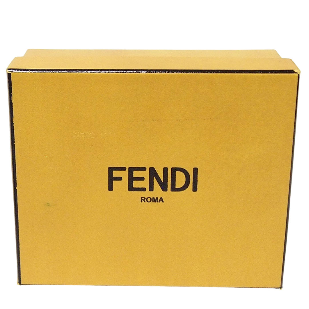 FENDI(フェンディ)のJ12-74 FENDI フェンディ マイクロ フラット バゲット バッグ FF ロゴ カードケース ショルダーバッグ イエロー  レディースのバッグ(ショルダーバッグ)の商品写真