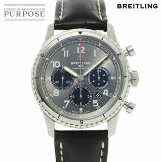 ブライトリング(BREITLING)のブライトリング BREITLING アビエーター8 B01 クロノグラフ AB0119 メンズ 腕時計 デイト グレー オートマ 自動巻き Aviator 8 VLP 90232517(腕時計(アナログ))