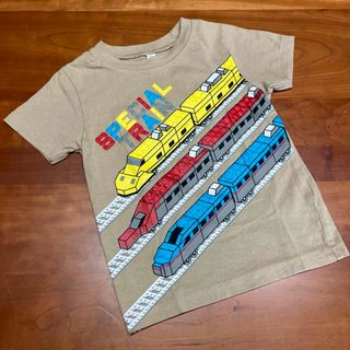 キッズ　エンボス新幹線Tシャツ　100cm(Tシャツ/カットソー)