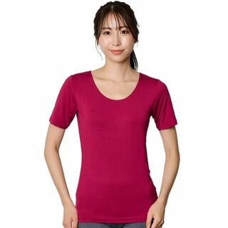 [Beisia] インナーシャツ WARMMOIST +４℃ 半袖 丸首 肌着 