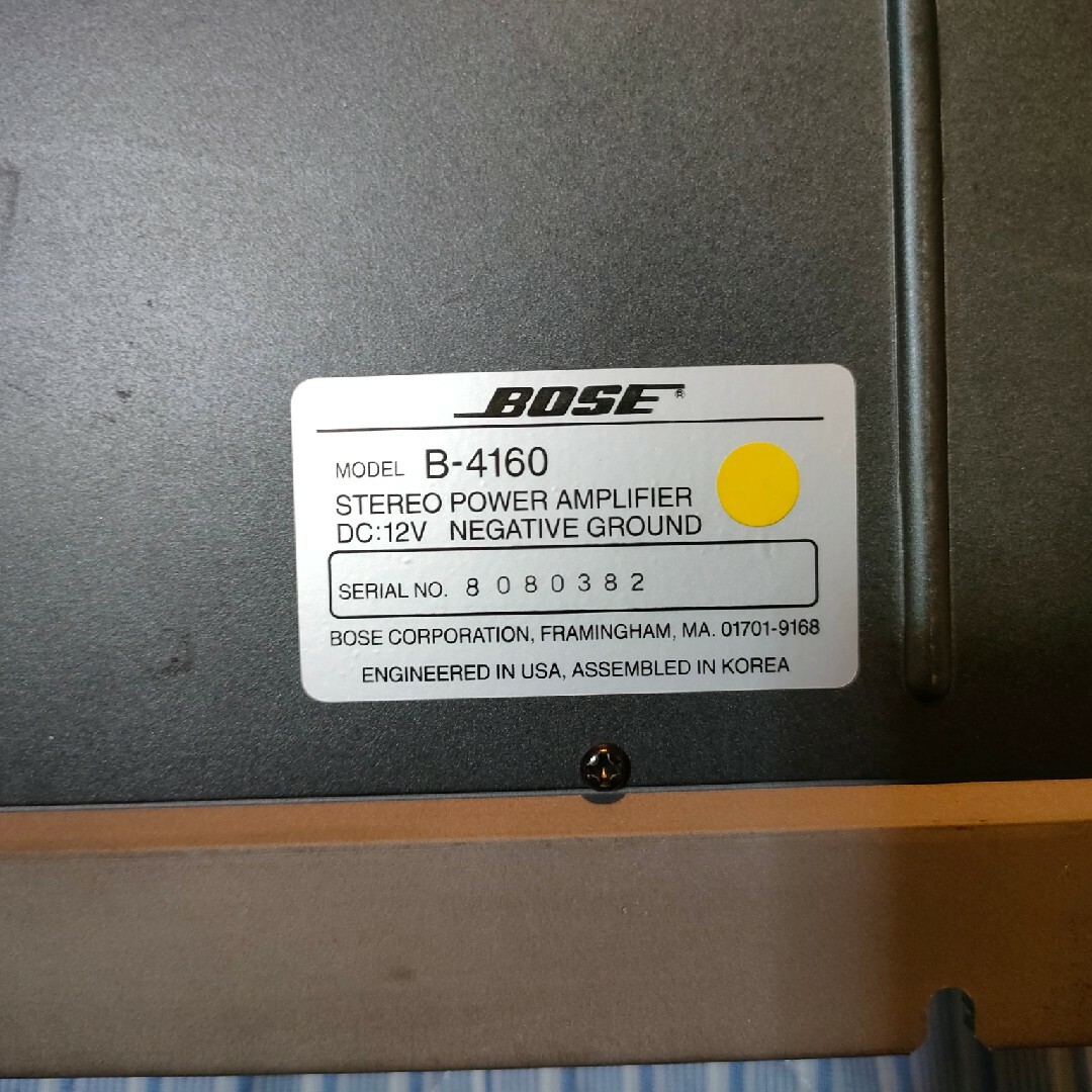 BOSE B-4160アンプ AM-033ウーファー用ネットワーク ハーネス車用 BOSE B-4160アンプ AM-033ウーファー用ネットワーク ハーネス車用