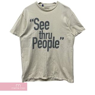 GALLERY DEPT. 2023SS See Thru People Tee ギャラリーデプト シースルーピープルTシャツ 半袖カットソー ロゴプリント Art That Kills アイボリー サイズM【240507】【ほぼ新品】【me04】(Tシャツ/カットソー(半袖/袖なし))