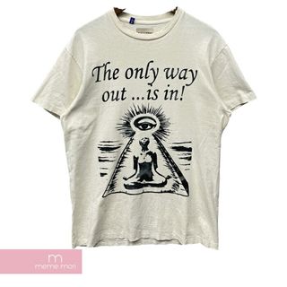 GALLERY DEPT. ONLY WAY OUT TEE ギャラリーデプト オンリーウェイアウトTシャツ 半袖カットソー ヴィンテージ ダメージ加工 ベージュ サイズM【240507】【中古-ほぼ新品】【me04】(Tシャツ/カットソー(半袖/袖なし))