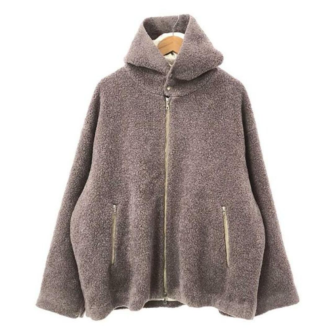 URU(ウル)の【美品】  URU / ウル | 2023AW | SHEEP BOA ZIP UP HOODED BLOUSON シープボア ジップアップ フーデッドブルゾン | 2 | ラベンダー | メンズ メンズのジャケット/アウター(その他)の商品写真