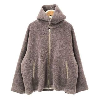 ウル(URU)の【美品】  URU / ウル | 2023AW | SHEEP BOA ZIP UP HOODED BLOUSON シープボア ジップアップ フーデッドブルゾン | 2 | ラベンダー | メンズ(その他)