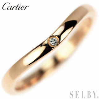 カルティエ(Cartier)のカルティエ K18PG ダイヤモンド リング バレリーナカーブ 49号(リング(指輪))