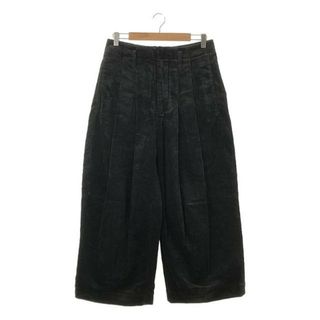 【美品】  SHINYA KOZUKA / シンヤコヅカ | 2023AW | BAGGY デッドストックコーデュロイ 2タック バギーパンツ | S | ブラック | メンズ(その他)