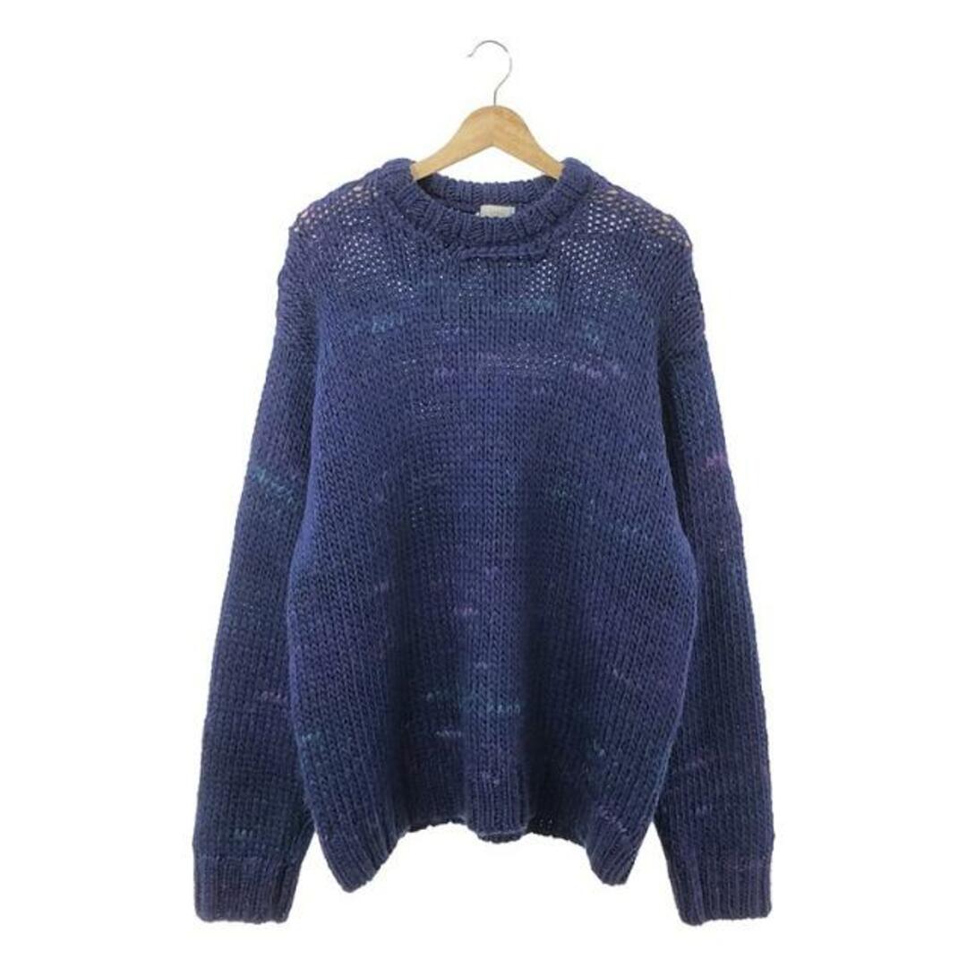 URU(ウル)の【美品】  URU / ウル | 2023AW | CREW NECK KNIT グラデーションモヘア クルーネックニット | F | ブルー | メンズ メンズのトップス(ニット/セーター)の商品写真