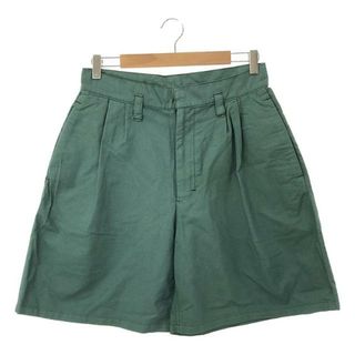 【美品】  SHINYA KOZUKA / シンヤコヅカ | 2023SS | OVERDYED TACK SHORTS オーバーダイ加工 タック ショートパンツ | M | グリーン | メンズ(その他)