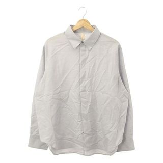 【美品】  SHINYA KOZUKA / シンヤコヅカ | 2023AW | NOTHING SPECIAL SHIRT WITH NO PAINT フライフロントシャツ | S | ライトグレー系 | メンズ(Tシャツ/カットソー(七分/長袖))