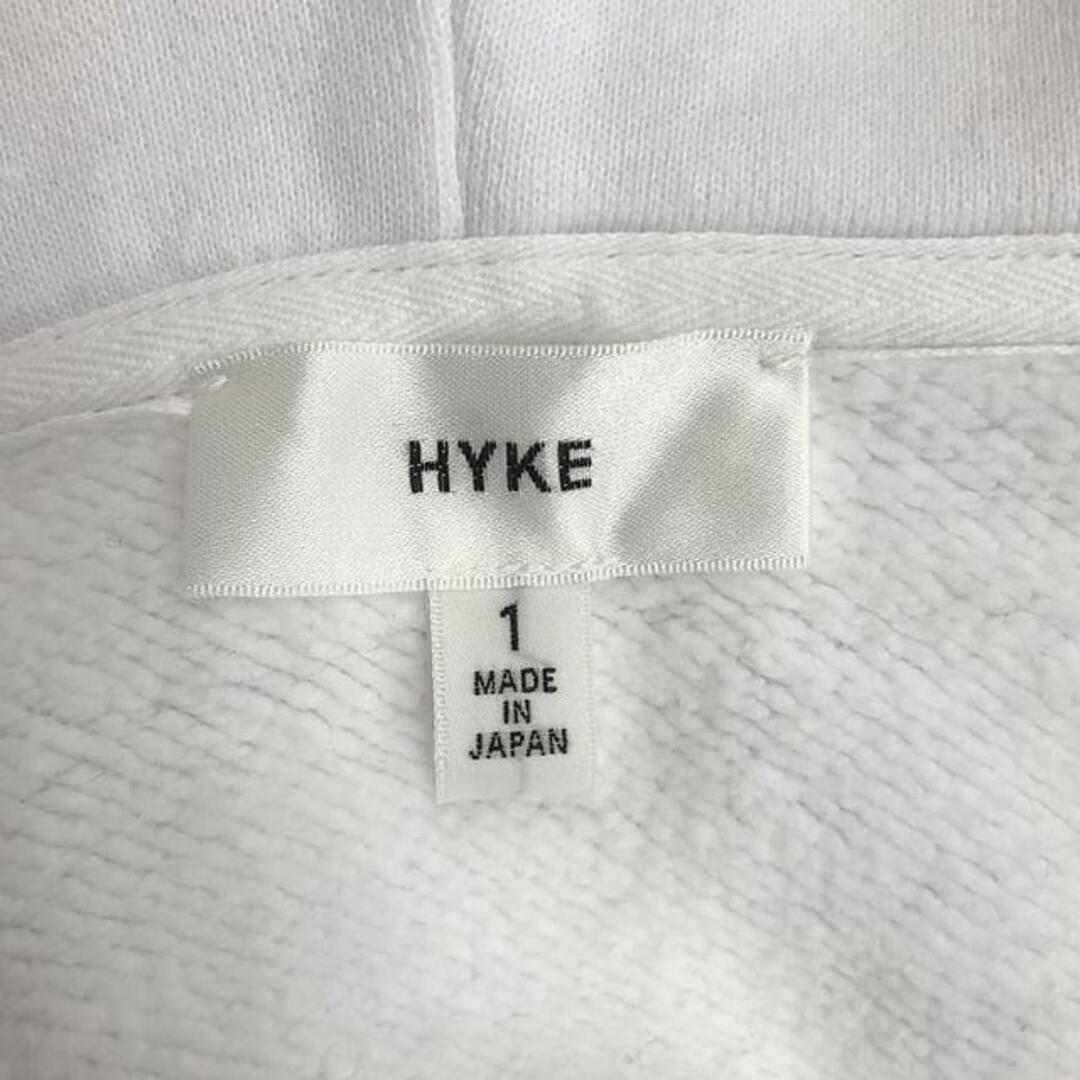 HYKE(ハイク)のHYKE / ハイク | 裏起毛 コットン フルジップパーカー | 1 | ホワイト | レディース レディースのトップス(トレーナー/スウェット)の商品写真