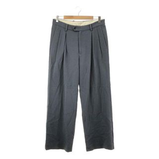 ウル(URU)のURU / ウル | 2023AW | HARD TWIST COTTON INVERTED PLEATS PANTS ハードツイストコットン 2タック パンツ | 2 | ブルーグレー | メンズ(その他)