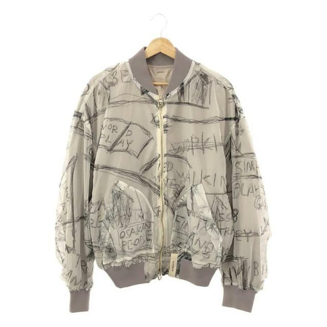 【新品】  SHINYA KOZUKA / シンヤコヅカ | 2024SS | BOMBER AS CANVAS リバーシブル グラフィックプリント ボンバージャケット | M | クリア | メンズ メンズのジャケット/アウター(その他)の商品写真