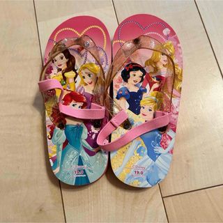 ディズニー(Disney)の⭐︎新品　プリンセス　ビーチサンダル　ビーサン　プール　海　19cm(サンダル)