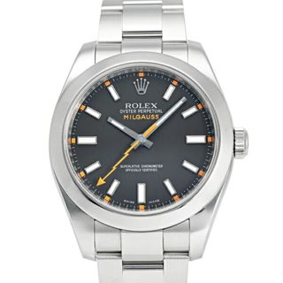 ロレックス(ROLEX)のロレックス ROLEX ミルガウス 116400 ブラック文字盤 中古 腕時計 メンズ(腕時計(アナログ))