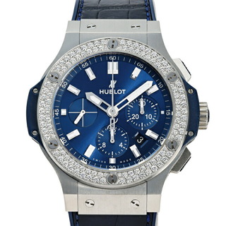 ウブロ(HUBLOT)のウブロ HUBLOT ビッグバン スチール ブルー ダイヤモンド 301.SX.7170.LR.1104 ブルー文字盤 中古 腕時計 メンズ(腕時計(アナログ))