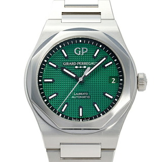 ジラールペルゴ(GIRARD-PERREGAUX)のジラール・ペルゴ GIRARD PERREGAUX ロレアート 42 MM 81010-11-3153-1CM グリーン文字盤 中古 腕時計 メンズ(腕時計(アナログ))