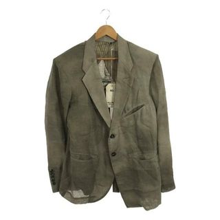 【美品】  ziggy chen / ジギーチェン | 2023SS | Asymmetrical Panel Blazer / コットン シルク アシンメトリー ブレザー ジャケット | 46 | グレー系 | メンズ(その他)