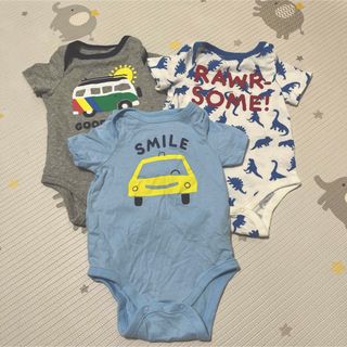 babyGAP - 60センチ　Baby GAP ロンパース　3枚セット　男の子　ベイビー　半袖　夏