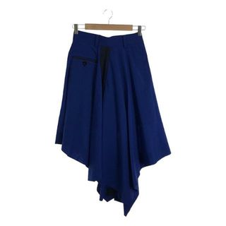 sacai - sacai / サカイ | 2021AW | Suiting Skirt / サイドライン オーバースカート/ 総裏地 | 1 | ブルー | レディース