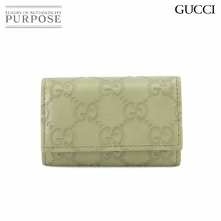 グッチ(Gucci)のグッチ GUCCI グッチシマ 6連 キーケース レザー ライトグリーン 138093 ゴールド 金具 VLP 90231997(キーケース)