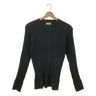 HYKE / ハイク | 2022AW | WIDE RIBBED SWEATER ワイドリブ ニットセーター | 2 | ブラック | レディース