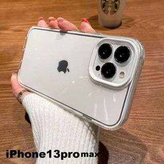 iphone13promaxケース　ホワイト 耐衝撃829(iPhoneケース)