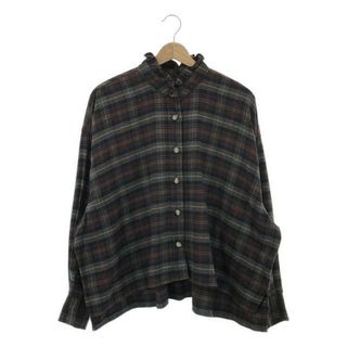 ISABEL MARANT ETOILE / イザベルマランエトワール | フリルカラーチェックブラウス シャツ | 36 | マルチカラー | レディース(シャツ/ブラウス(長袖/七分))