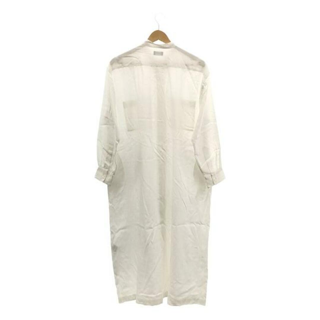 WIRROW / ウィロウ | cupro cotton stand collar shirt dress ワンピース | 1 | ホワイト | レディース レディースのワンピース(ミニワンピース)の商品写真