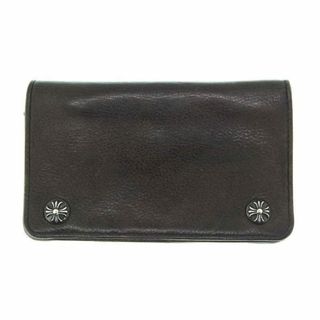 クロムハーツ CHROME HEARTS ■ 【 1ZIP 】 1ジップ クロスボール ボタン レザー ウォレット 財布　31483