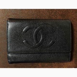 シャネル(CHANEL)のCHANEL  キャビアスキン　三つ折り財布(財布)