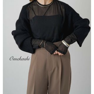 Omekashi - 新品 Omekashi ニットショートボレロ