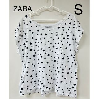 ザラ(ZARA)のZARA    S   星　Tシャツ(Tシャツ(半袖/袖なし))